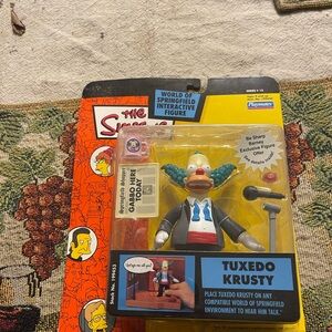 NEW ON CARD THE SIMPSONS TUXEDO KRUSTY FIGURE SERIES 13 INTELLI-TRONIC VOICE NOC